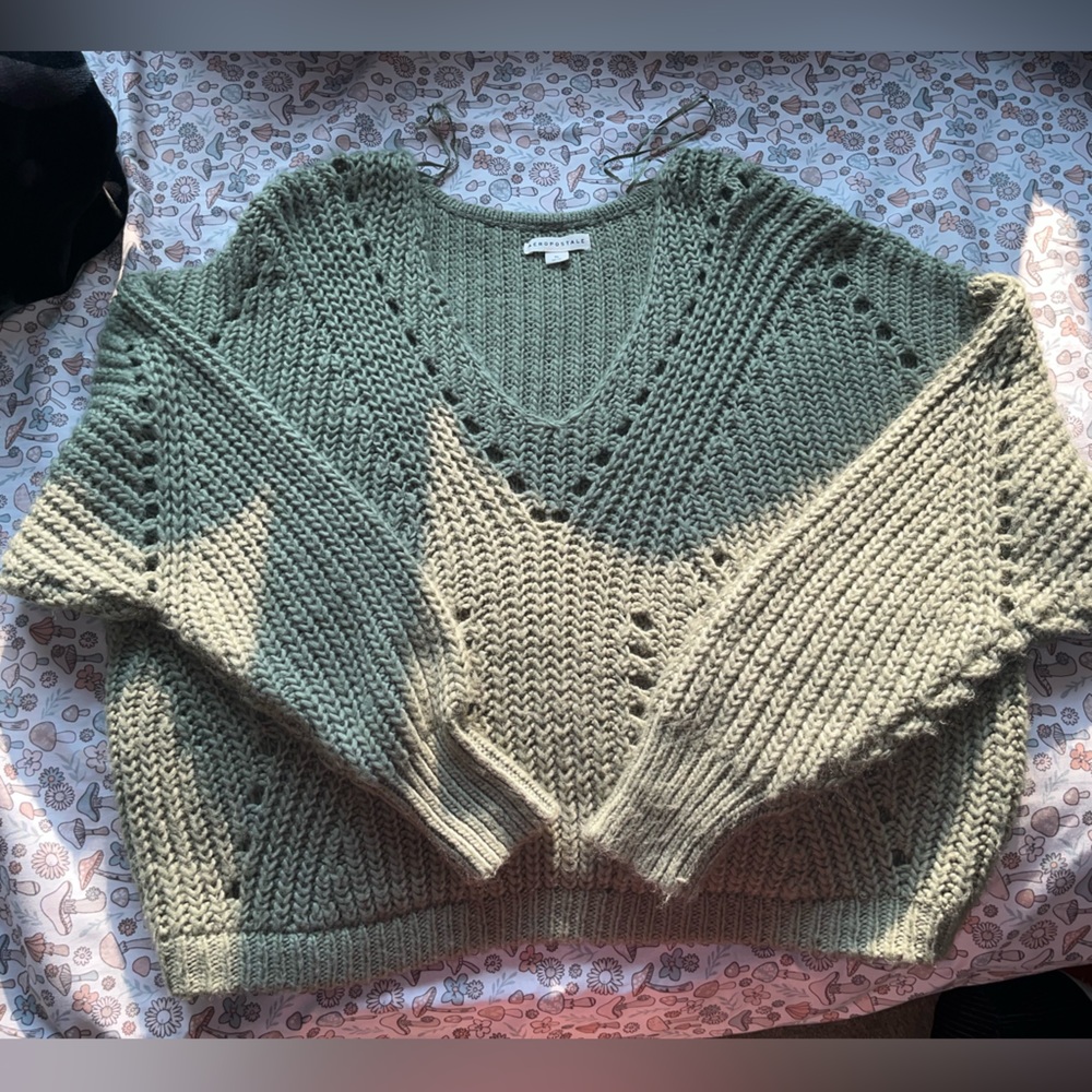 very soft v neck sweater.